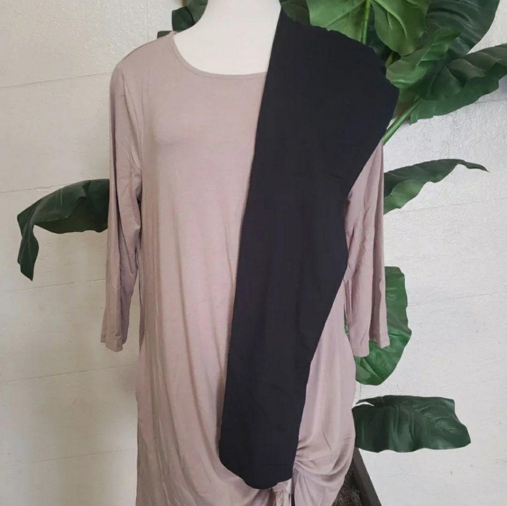 Mocha Tunic Top w/ Pockets & Leggings Set